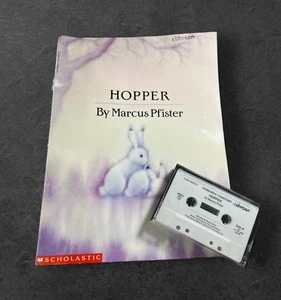 Vintage Scholastic Cassette & Book Set Hopper by Marcus Pfister Bunnies 1990s - Imagen 1 de 10