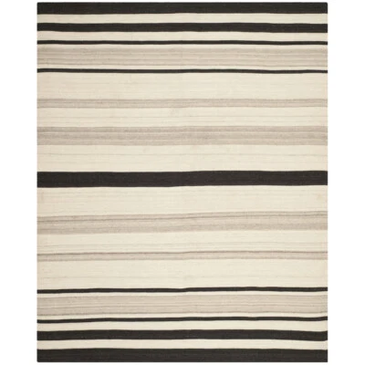 Alfombra SAFAVIEH Dhurries DHU629A tejida a mano natural/gris Foto 1 de 4