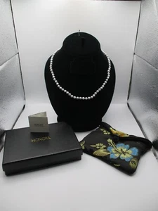 Honora QVC 2005 Silber Zuchtperlen 18" Halskette mit Etui 925 Karabinerverschluss - Bild 1 von 14