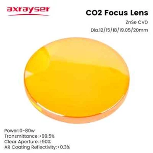 Axrayser 10 Stück CO2 Focus Objektiv CVD ZnSe D18/19,05/20mm FL38,1/50,8/63,5/101,6 - Bild 1 von 9
