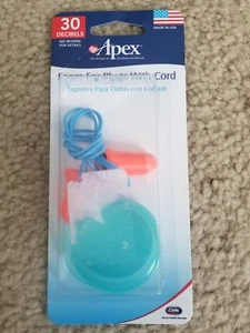 Apex Ohrstöpsel Schaumstoff mit Kabel 1 Paar - Bild 1 von 2