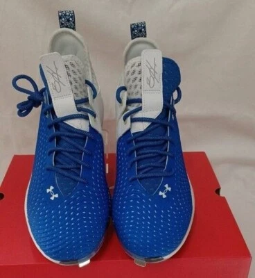 Zapato de béisbol Under Armour Harper 5 Low St para hombre, real/blanco/blanco Foto 1 de 4