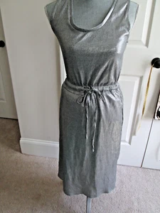 NEU MIT ETIKETT * DOLAN LEFT COAST COLLECTION XS SILBER ÄRMELLOSES KLEID - Bild 1 von 5