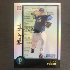 1998 Bowman Chrome International Refractor Jeff Yoder #392