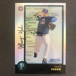 1998 Bowman Chrome International Refractor Jeff Yoder #392