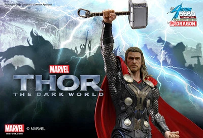 Dragon Models Action Hero Marvel The Dark World THOR 1/9 Painted Statue - Image 1 of 3