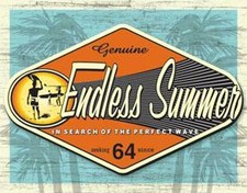 ENDLESS SUMMER MOVIE TIN SIGN Made in the USA classic surf metal poster 16x12.5