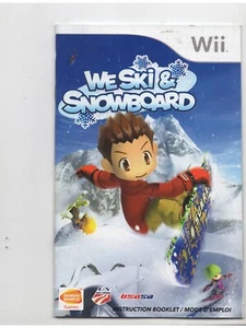 We Ski & Snowboard Nintendo Wii MANUAL ONLY Authentic NO TRACKING - Picture 1 of 1