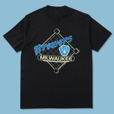 VTG 1989 Milwaukee Brewers baseball team Gift for fans T-Shirt S-3XL