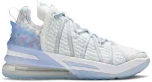 Nike LeBron 18 "Play for the Future" Blue Clear White CW3156-400 Men's 11 - Picture 1 of 5
