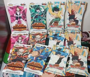 12 hanger pack lot My Hero Academia TCG BULK packs x6 heroes clash x6 series 1.0 - Picture 1 of 3