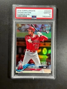 2018 actualización Topps Shohei Ohtani radiocontrol lámina arco iris debut PSA 10 #US285 - Imagen 1 de 1