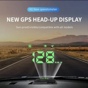 HUD Auto Head Up Display GPS Tacho Windschutzscheibe Projektor Direkt USB ohne OBD - Bild 1 von 13