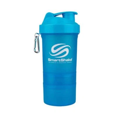 FITNESSKAUFHAUS SmartShake Original2Go Shaker 600ml Mixer Mixbecher Pillendose Training