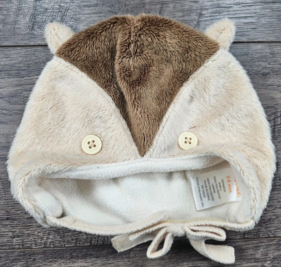 Sombrero Baby Boy Gymboree 3-6 Meses 2005 Fuzzy Forest Friends Foto 1 de 2