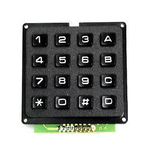 1 pieza Teclado Panel Telefónico Negro 4x4 Arreglo 16 teclas Interruptor Pulsador Momentáneo - Imagen 1 de 10