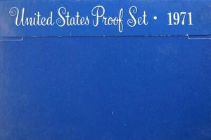 1971 S U.S. Proof Set Uncirculated (5 Coins) With Box *DoubleJCoins* - Picture 1 of 3