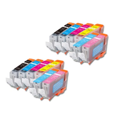 Ink Cartridges for CLI-8 works for Canon Pixma iP6600D iP6700D (BK C M Y PC PM) - Image 1 of 4