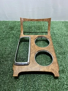08-12 Buick Enclave Center Console Floor Shifter Bezel Cup Holder Trim OEM Wood - Picture 1 of 3