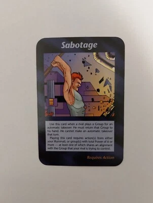 INWO Illuminati New World Order Sabotage - 1995 Unlimited Edition *RARE CARD* - Bild 1 von 2