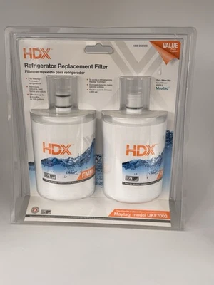 2-Pack Genuine HDX UKF7003 / FMM-1 Water Filters for Fridge Maytag Jenn-Air NEW - Image 1 of 2