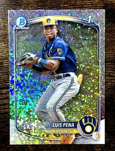 Bowman Chrome 1st Luis Peña RC 2025 REFRACTOR BRILLANTE - Imagen 1 de 2