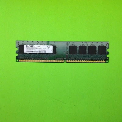 Elpida EBE 10UE8ACW-8G-E 1GB DDR2-800 (PC2-6400) PC2-6400U Random Access Memory - Image 1 of 2