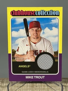 2024 Topps Heritage High Number #CCR-MT Mike Trout Clubhouse Collection Relic - Picture 1 of 3