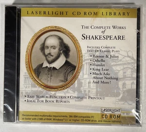 The Complete Works Of Shakespeare CD-ROM NEU & VERSIEGELT 1995 Laserlight PC Windows - Bild 1 von 2