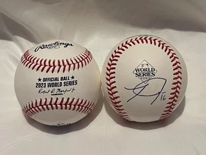 Texas Rangers  TRAVIS JANKOWSKI Signed OML 2023 World Series Baseball - Picture 1 of 1