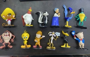 12 PCS SET Looney Tunes Cartoon Figures Set Collectible Mini Statue Figurines - Picture 1 of 5