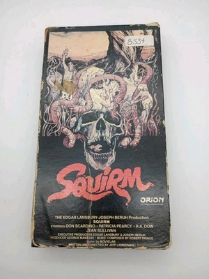 Vintage HTF Squirm (Horror VHS) 1976/1983 Vestron Video Drew Struzan Rental Copy - Image 1 of 4