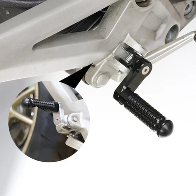 MPRO 1.5 inch Adjustable Black Front Foot Pegs For Ninja ZX-11 ZZR1100 99-01 Foto 1 de 4