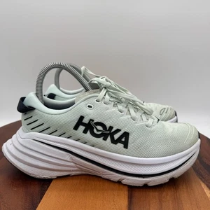 Hoka One One Bondi X Running Shoes Womens 6.5 Mint Athletic Gym Sneakers - Picture 1 of 10