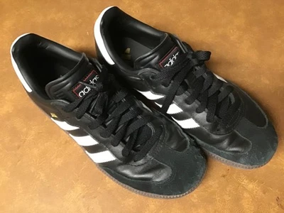 Adidas Samba Sneakers Men's/Youth Size 6 Black/White with Brown Gum Sole Soccer - Image 1 of 4