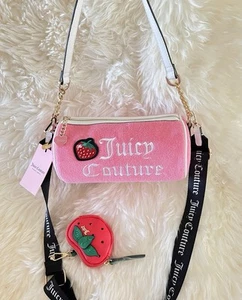 JUICY COUTURE Pink Lemonade Sweet and Juicy Apple Mini Barrel Purse Bag NWT - Picture 1 of 12