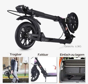 Cityroller klappbar, Roller mit Handbremse für Erwachsene,Kinder SY-SC002 - Bild 1 von 11
