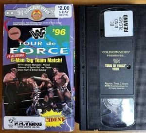 wwf TOUR DE FORCE 1996 96 IN YOUR HOUSE NON-RENTAL vhs COLISEUM VIDEO wrestling - Picture 1 of 1