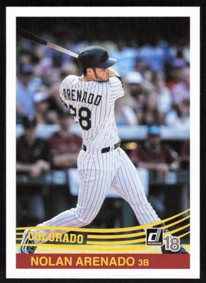 2018 Donruss  #236 Nolan Arenado - Image 1 of 2