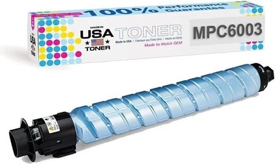 Compatible Ricoh MPC6003, MPC4503, MP C5503, MPC6004 Cyan Toner - Image 1 of 4
