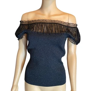Cable & Gauge Party/Cocktail-Top Damen schwarz Größe Small - Bild 1 von 5