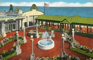 Linen Era Ocean Plaza Marlborough-Blenheim Hotel Atlantic City NJ Postcard - Picture 1 of 2