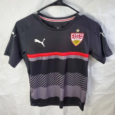 Puma Jersey Boys YXL Black VfB Stuttgart Soccer Football Athletic Shirt 750288 - Image 1 of 4