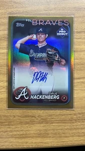 2024 Topps Pro Debut Drue Hackenberg Gold Foil Autograph /50 - Picture 1 of 2