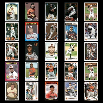 Baltimore Orioles Lot 25 Baseball Cards Topps Heritage Austin Hays NM Baseball - Image 1 of 4