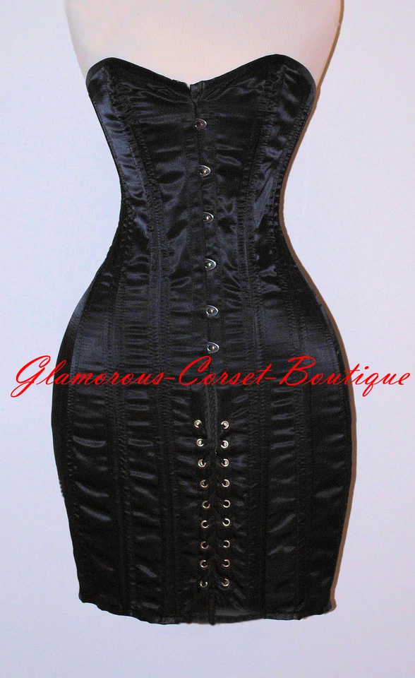 Corset Dress Waist Training Double Steel Boned 26 Steel Bones DOM  XS-3XL - Image 1 of 2