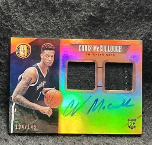 2015-16 Panini Gold Standard Jersey Double /149 Chris McCullough Rookie Auto RC