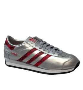 adidas Country Japan Shoes Mens 9 JP7088 Silver Snakeskin Pack - Picture 1 of 12