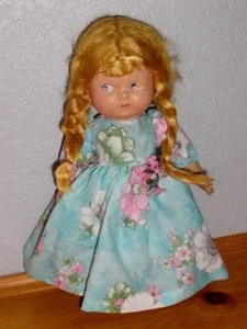 "Muñeca articulada de composición vintage de 1920-1930 de 12" - Imagen 1 de 6