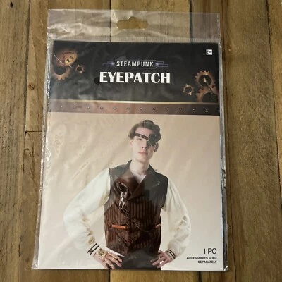 Steampunk Eyepatch Scary Spooky Halloween DressUp Costume Accessory New S4 - Image 1 of 2